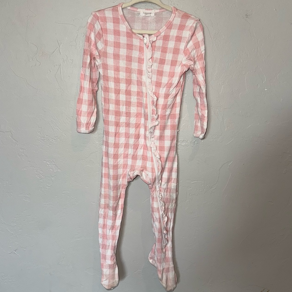Angel Dear Pink and White Checkered Top 12-18m, PLAY